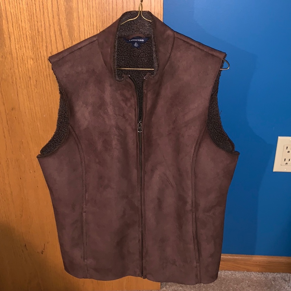 Lands’ End Women’s Suede Vest